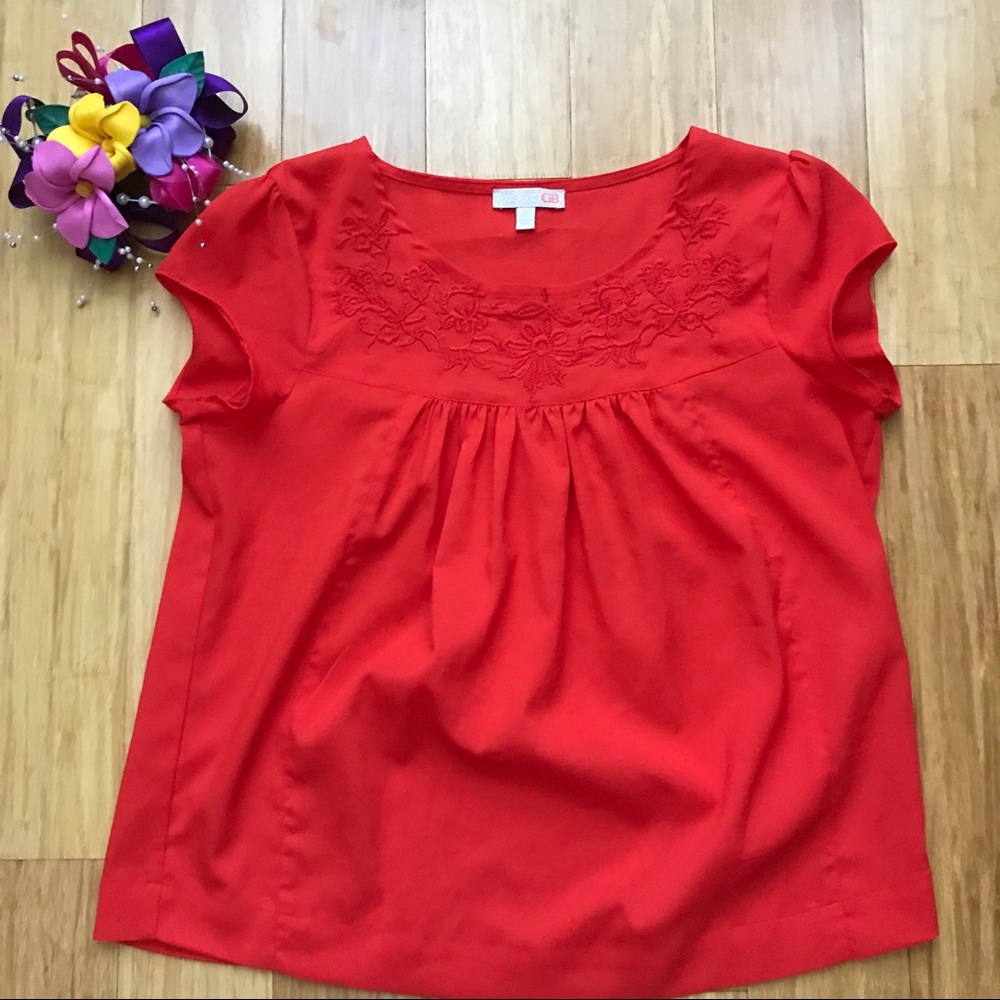 2/$20.00 Gianni Bini Embroidered Blouse